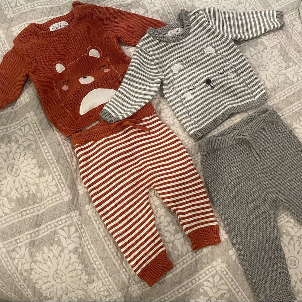 6-9m baby sweater set